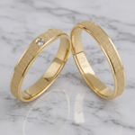 Par de Alianças Hera 14K