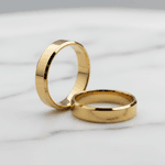 Par de Alianças Madrid 14K