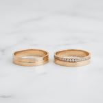 Par de Alianças Orion 14K