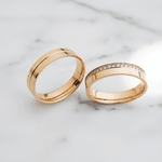 Par de Alianças Orion 14K