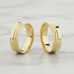 Par de Alianças Lyra 14K