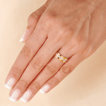 Par de Alianças de Casamento em Ouro 18K Trabalhada 6 mm