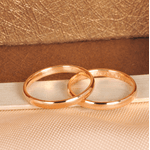 Par de Alianças de Casamento em Ouro 18K Tradicional