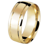 Par de Alianças Ouro 18K Trabalhada 7 mm