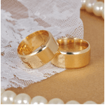 Par de Alianças de Casamento em Ouro 18K Italiana 9 mm