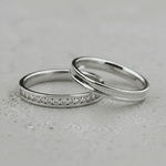 Par de Alianças Draco Prata Namoro 2,5 mm