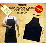 MOLDE AVENTAL MASCULINO