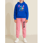 Conjunto Moletom Rosa Feminino Stitch Neon