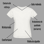 Babylook Branca Warmout Feminina Estampada Stitch Angel