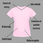 Babylook Rosa Warmout Feminina Estampada Stitch Angel
