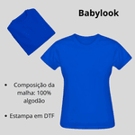 Babylook Azul Feminina Warmout Fierce