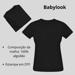 Babylook Preta Feminina Warmout Fierce