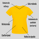 Babylook Amarela Feminina Warmout Fierce