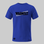 Camiseta Azul Adulto Masculina Warmout Sombreado
