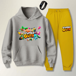Conjunto Abrigo Moletom Amarelo Infantil Stumble Guys