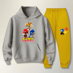 Abrigo De Meninos Moletom Infantil Sonic Turma