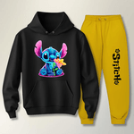 Conjunto Moletom Feminino Stitch Neon