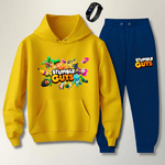 Conjunto Abrigo Moletom Azul Infantil Stumble Guys