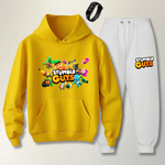 Conjunto Abrigo Moletom Branco Infantil Stumble Guys