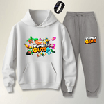 Conjunto Masculino Abrigo Moletom Infantil Stumble Guys