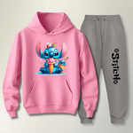 Abrigo Quentinho Moletom Infantil Stitch