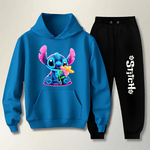 Conjunto Moletom Feminino Stitch Neon