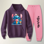 Abrigo Moletom Infantil Stitch
