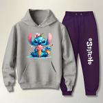 Abrigo Moletom Infantil Stitch Conjunto
