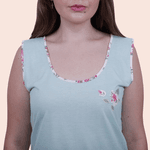 Camisola Noemi Verde regata decote redondo em PV