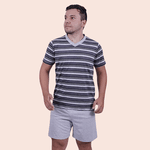 Pijama Masculino Lucas Cinza em PV