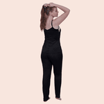 Pijama Feminino Thais Preto em Liganete