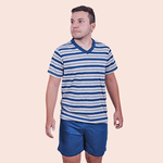Pijama Masculino Guilherme Azul em PV