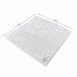 Pedra Madeira Serrada Branca 1m² 23x23cm