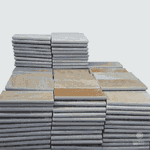 Borda Boleada Pedra São Tomé Amarela - 37 X 57cm