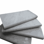 Borda Boleada Pedra São Tomé Branca - 57 X 57cm