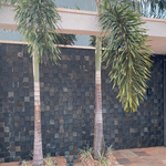 Pedra ferro preta 10 X 10cm pacote com 0,5m²