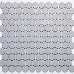 Pastilha de Porcelana Hexagonal - M-12257 Inox - caixa 1,43m² Atlas