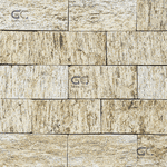 Pedra madeira serrada amarela com 0,5m² 19 Peças 11,5x23cm