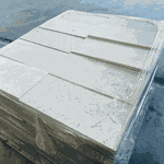 Pedra São Tomé Serrada Tipo exportação Branca - 10 X 20cm
