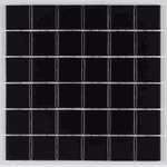 Pastilha de Porcelana 5x5 - M-4337 - Preto Acetinado Caixa 1,41m² Atlas