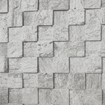 Pedra Madeira Serrada Branca Amarrado com 0,5m² 11,5x11.5cm