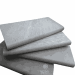 Borda Boleada Pedra São Tomé Branca - 47 X 47cm