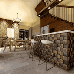 Pedra ferro ferrugem 10 X 10cm pacote com 0,5m²