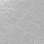 Piso Ladrilho Hidráulico Firenze Cinza 30,7x30,7cm Caixa com 0,47 m² 