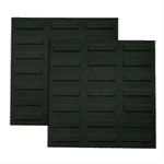 Piso Rampa Filete Preto 30,7x30,7cm Caixa com 0,47 m² 