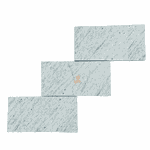 Pedra Bossa Nova Aré Branca Serrada 11,5x23cm 