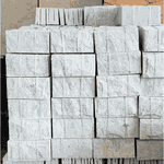 Pedra Bossa Nova Aré Branca Serrada 11,5x23cm 