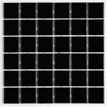 Pastilha de Porcelana 5x5 - B-2105 Preto Caixa 1,41m² Atlas