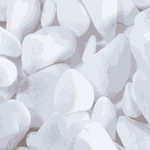 Pedra branca seixo n4 - 20kg