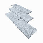 Pedra madeira serrada branca com 0,5m² 19 Peças 11,5x23cm